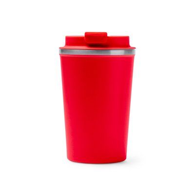 Vaso térmico con rosca antifugas Rojo