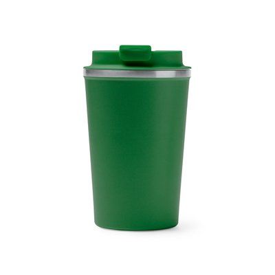 Vaso térmico con rosca antifugas Verde Botella