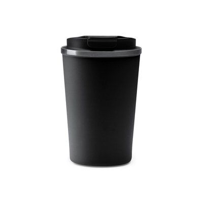 Vaso térmico con tapa rosca y antideslizante Negro