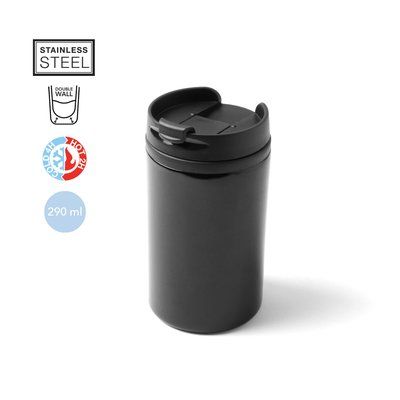 Vaso termo de acero inox. de colores (290 ml)