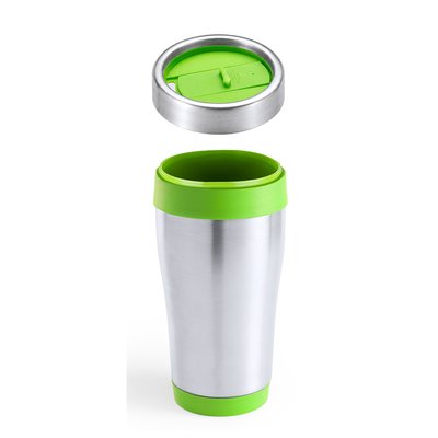 Vaso termo personalizado de acero inox. brillante (450 ml)