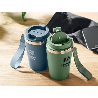 Vaso de viaje con correa