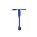 Ventilador flexible con conexión Tipo C Azul