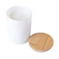 Vela con tapa de madera