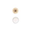 Vela Vainilla Cristal y Tapa Madera con Relieve