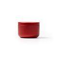 Vela aromática floral en recipiente metálico Rojo