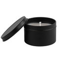 Vela aromática en lata Negro