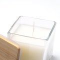 Vela aromática con tapa bambú