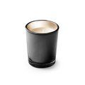 Vela aromática en vaso de cristal Negro