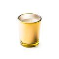 Vela aromática en vaso de cristal Oro
