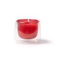 Vela de cera vegetal con aroma a vainilla Rojo