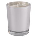 Vela en Cristal 4 Aromas Parafina 55g Plata