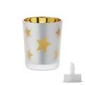Vela LED en frasco cristal Oro