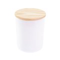 Vela Perfumada con Tapa de Bambú Blanco