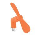 Ventilador USB portátil para smartphone Naranja