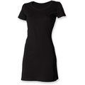 Vestido camiseta de algodón 180g Black Xl