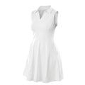 Vestido corto deportivo sin mangas White Xs