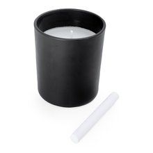 Vela aromática de vainilla con recipiente cerámico Negro