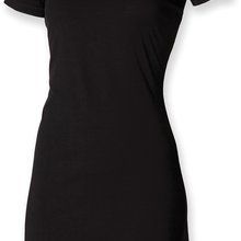 Vestido camiseta de algodón 180g Black S