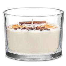 Vela Aromática de Canela y Cítricos Blanco