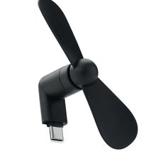 Ventilador USB portátil para smartphone Negro