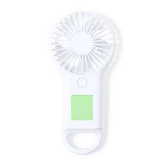 Ventilador Portátil con Mosquetón | Debajo de los botones | 25 x 30