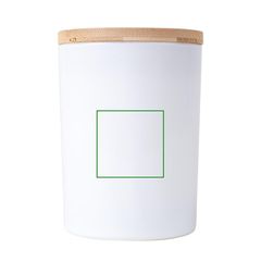 Vela con tapa de madera | Etiqueta redonda peq | 30 x 30