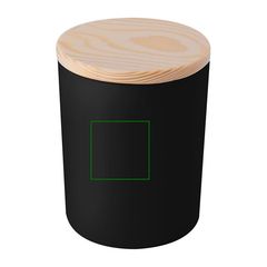 Vela Perfumada con Tapa de Bambú | Etiqueta redonda peq | 30 x 30