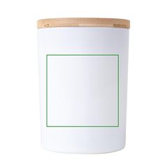 Vela con tapa de madera | Etiqueta redonda gr | 50 x 50