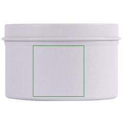 Vela aromática en lata | Etiqueta cuadrada pq | 30 x 30