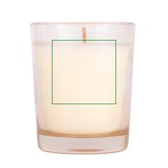 Vela cristal 3 colores y aromas | Etiqueta redonda peq | 30 x 30