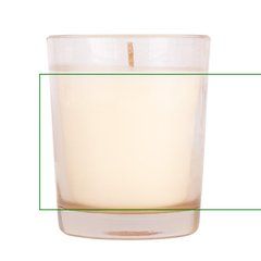 Vela cristal 3 colores y aromas | Frontal | 140 x 45