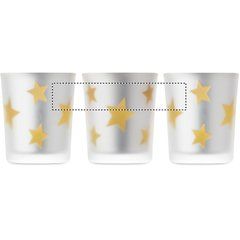Vela LED en frasco cristal | Circunferencia | 100 x 20