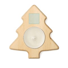 Vela con soporte de madera | ZONA1 | 20 x 20