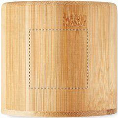 Vela Vainilla en Soporte Bambú | Lado 1 | 40 x 40