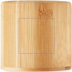 Vela Vainilla en Soporte Bambú | Lado 2 | 40 x 40