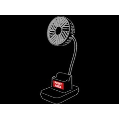 Ventilador 180º con Lapicero y Soporte | Zona 1 | 30 x 15