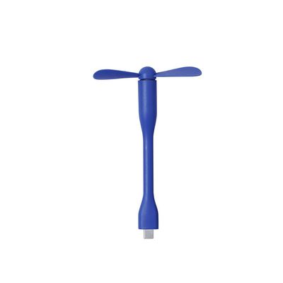 Ventilador flexible con conexión Tipo C Azul