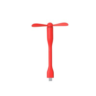 Ventilador flexible con conexión Tipo C Roj