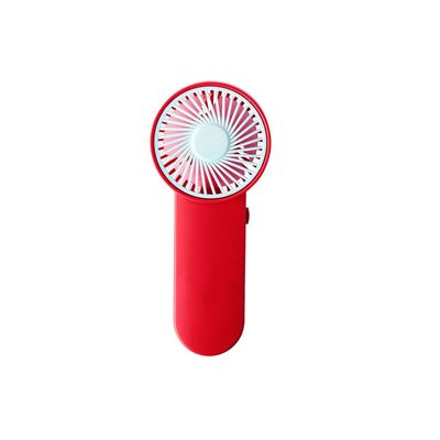 Ventilador de mano con botón lateral Roj