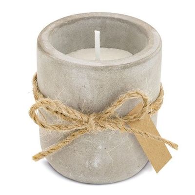 Vela aromática de cemento