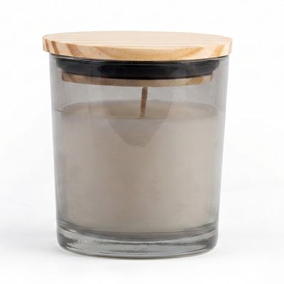 Vela con tapa de madera