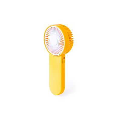 Ventilador de mano con botón lateral