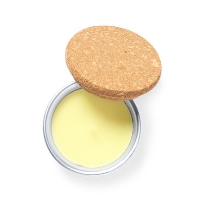 Vela en Tarro de Aluminio con Tapa de Corcho