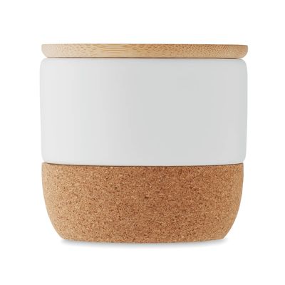 Vela Aromática Lino con tapa Bambú