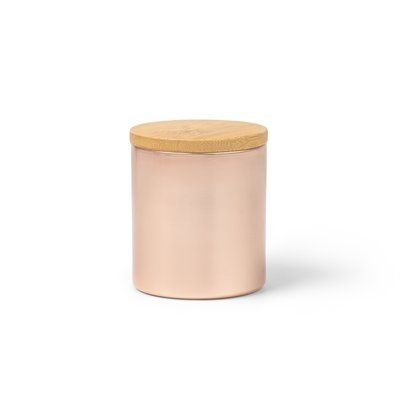 Vela aromática en recipiente de aluminio Rosa Dorado