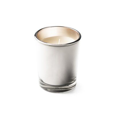 Vela aromática en vaso de cristal Plata TALLA ÚNICA ADULTO