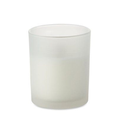 Vela de cera vegetal 80 gr mecha madera Blanco