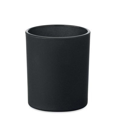 Vela de cera vegetal 80 gr mecha madera Negro