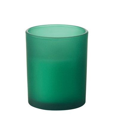 Vela de cera vegetal 80 gr mecha madera Verde